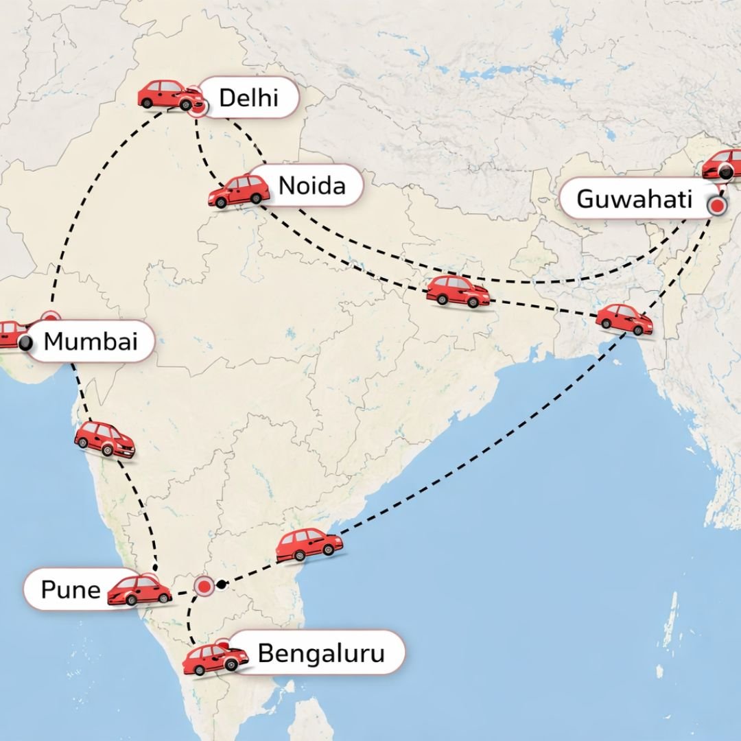 India Network Map