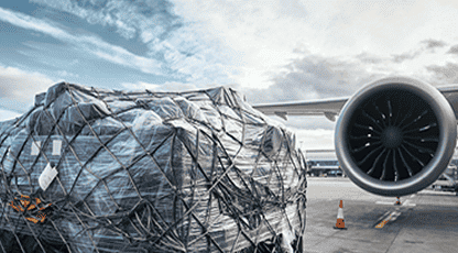 Forklift loading containers