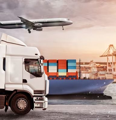 Forklift loading containers